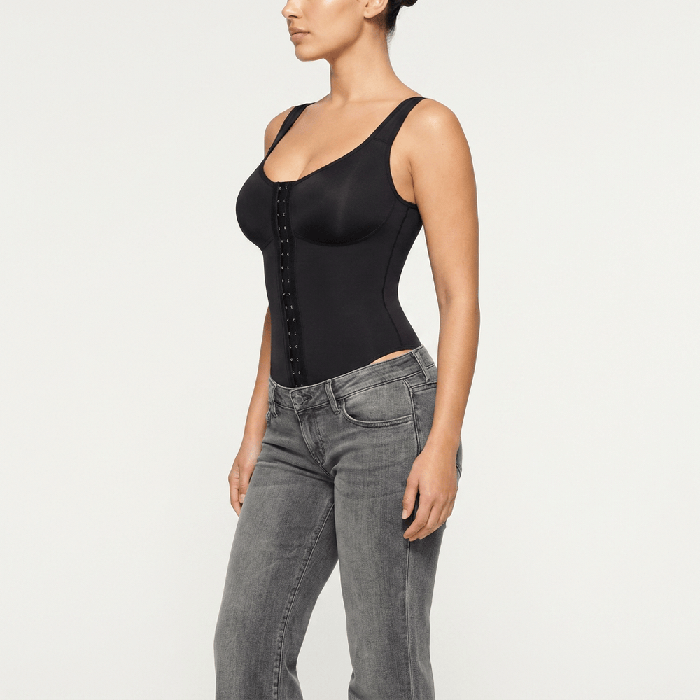 Luna Rune Hook-Eye Lace-Trim Full Bodysuit