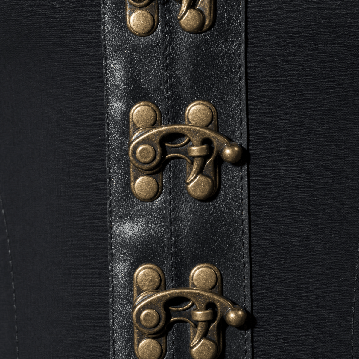 Luna Rune Medieval Boned Lace-Up Leather Corset