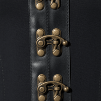 Luna Rune Medieval Boned Lace-Up Leather Corset