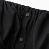 Luna Rune Off-Shoulder Puff-Sleeve Buttoned Corset