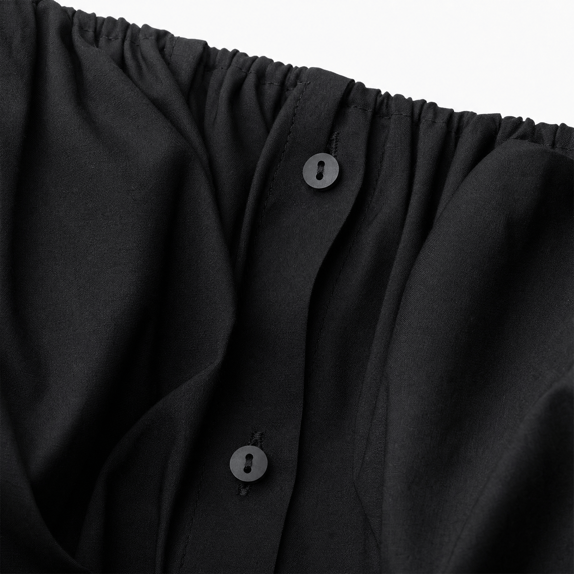 Luna Rune Off-Shoulder Puff-Sleeve Buttoned Corset