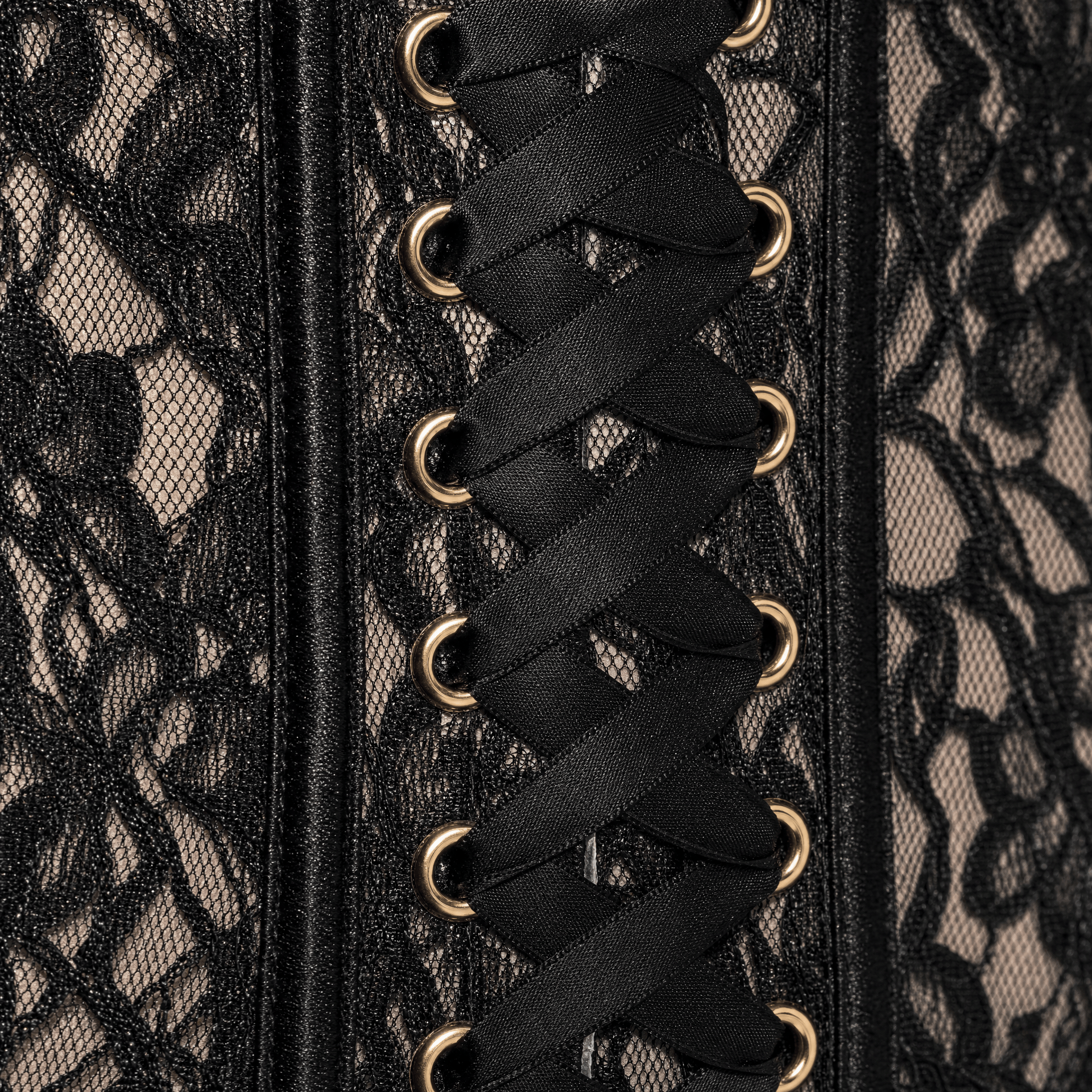 Luna Rune Ony Size (70-90cm) Structured Boned Lace-Up Corset Belt