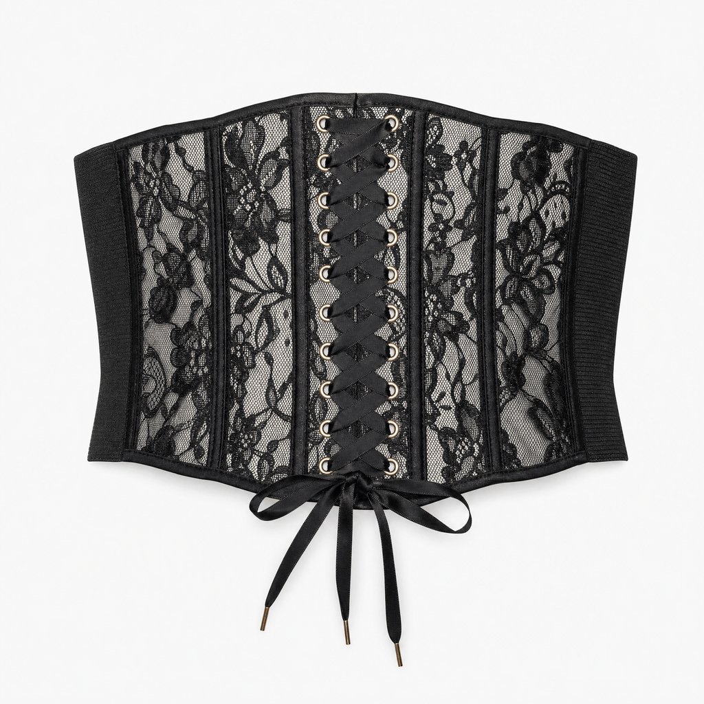 Luna Rune Ony Size (70-90cm) Structured Boned Lace-Up Corset Belt