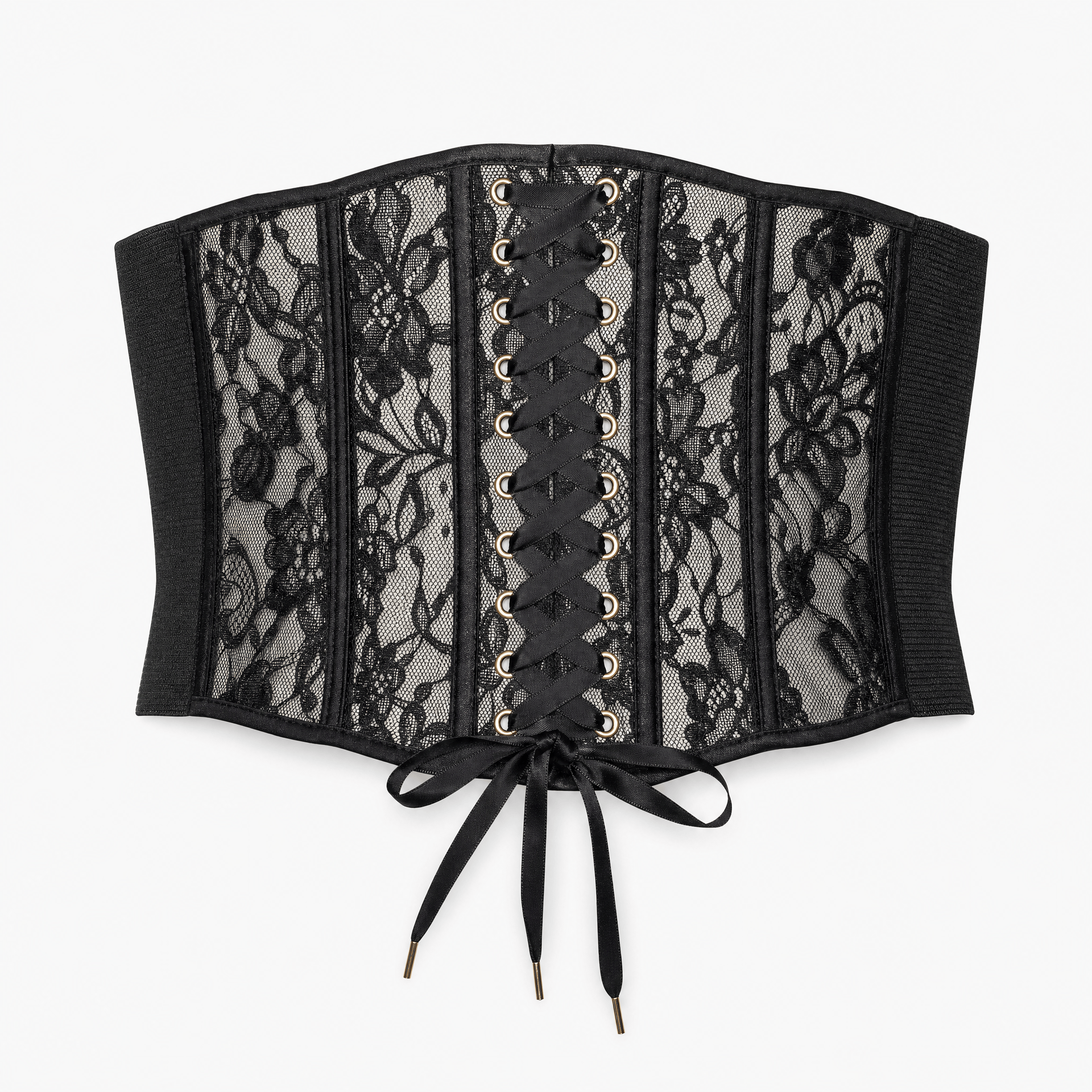 Luna Rune Ony Size (70-90cm) Structured Boned Lace-Up Corset Belt