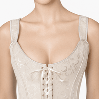 Luna Rune Patterned Lace-Up Front Corset