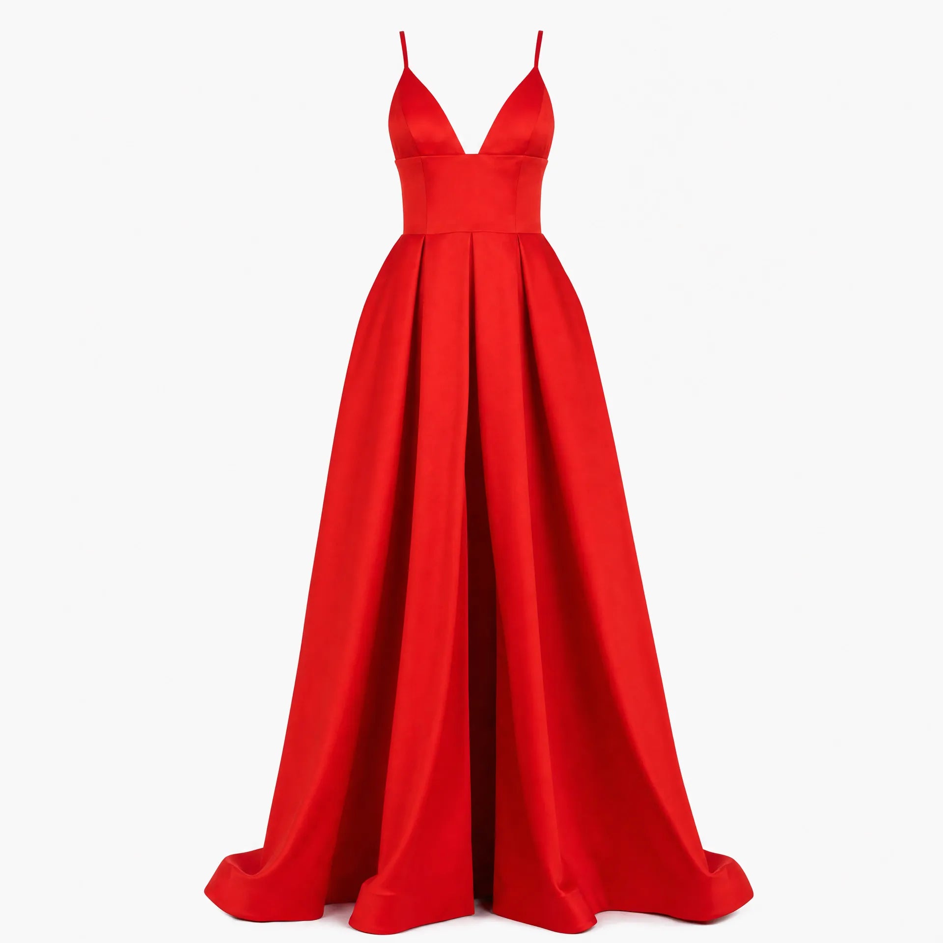 Luna Rune Red / 32 Boned Ruched Wedding Corset Dress