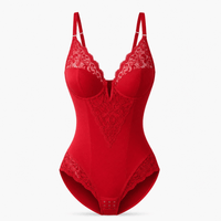 Luna Rune Red / XS Hourglass-Shaping Lace Bodysuit