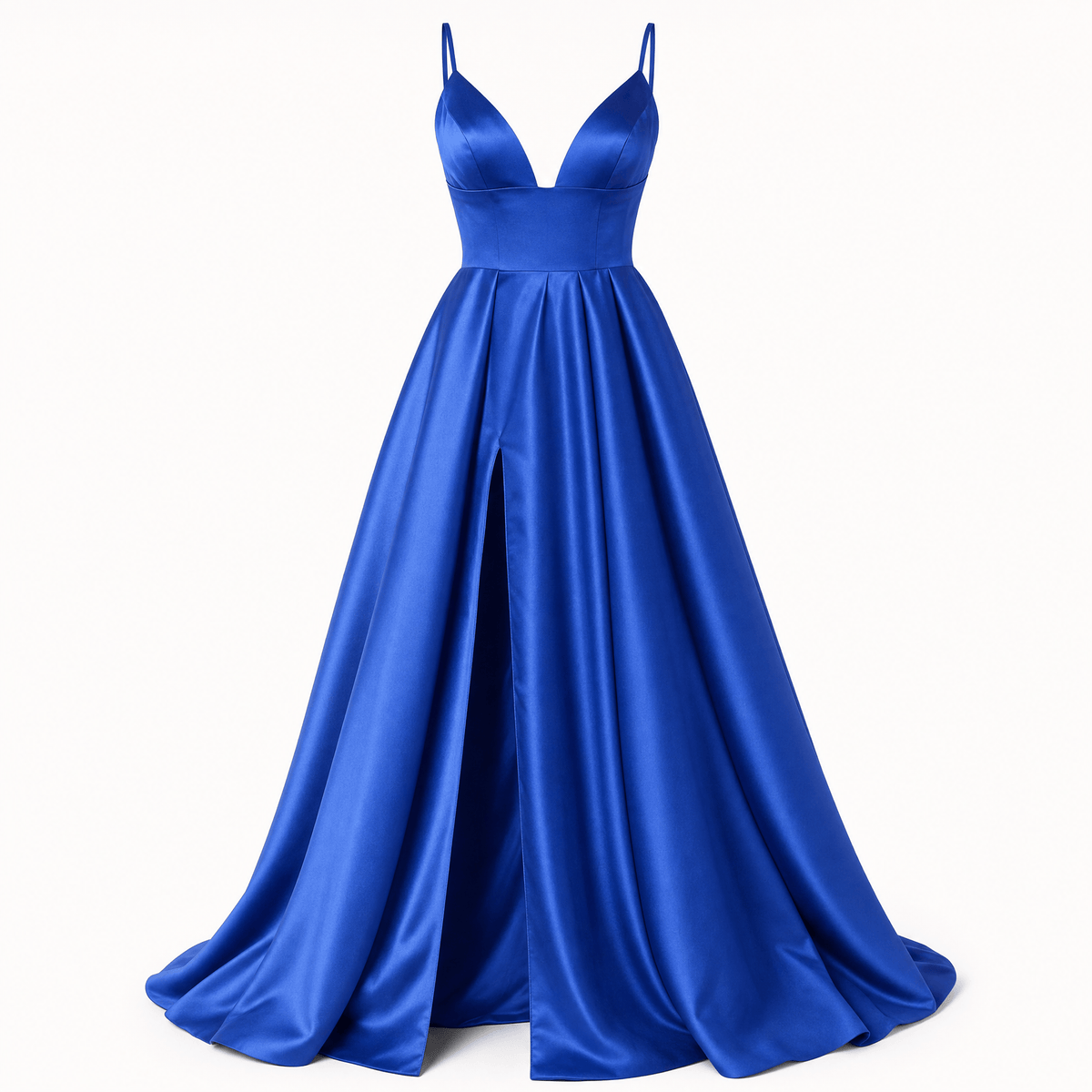 Luna Rune Royal Blue / 32 Boned Ruched Wedding Corset Dress