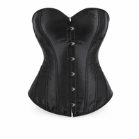 Luna Rune S Boned Front-Closure Hook-Eye Corset