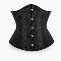Luna Rune S Boned Lace-Up Zip-Detail Corset