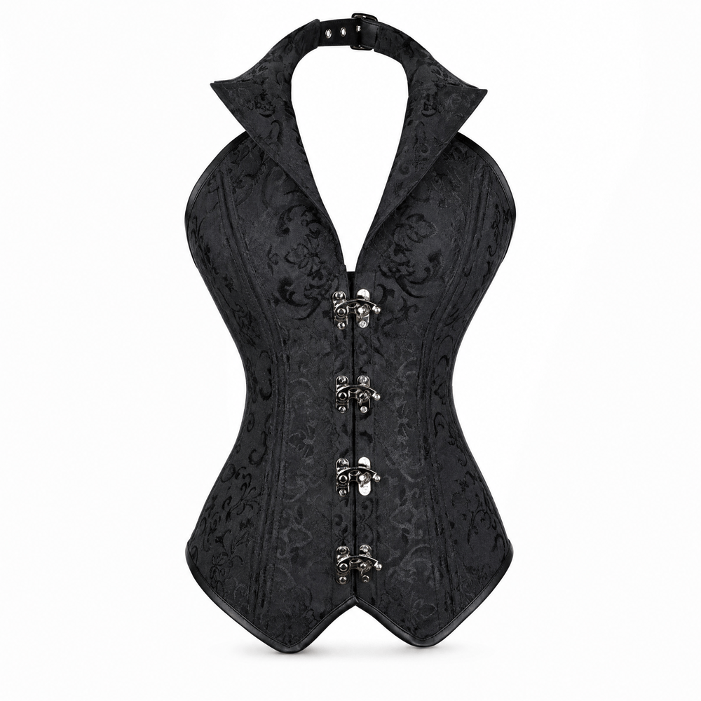 Luna Rune S Halter-Neck Collared Clasp Corset