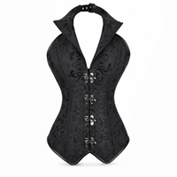 Luna Rune S Halter-Neck Collared Clasp Corset