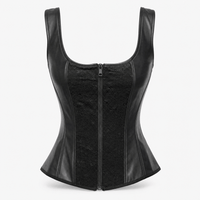 Luna Rune S Strapped Zip-Up Lace Corset