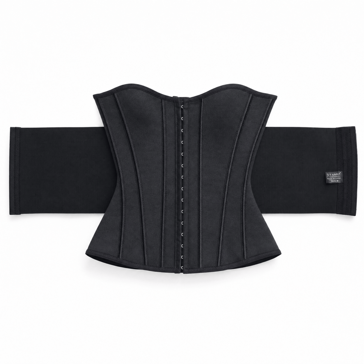 Luna Rune S Zip-Up Hook-Eye Boned Waist Trainer