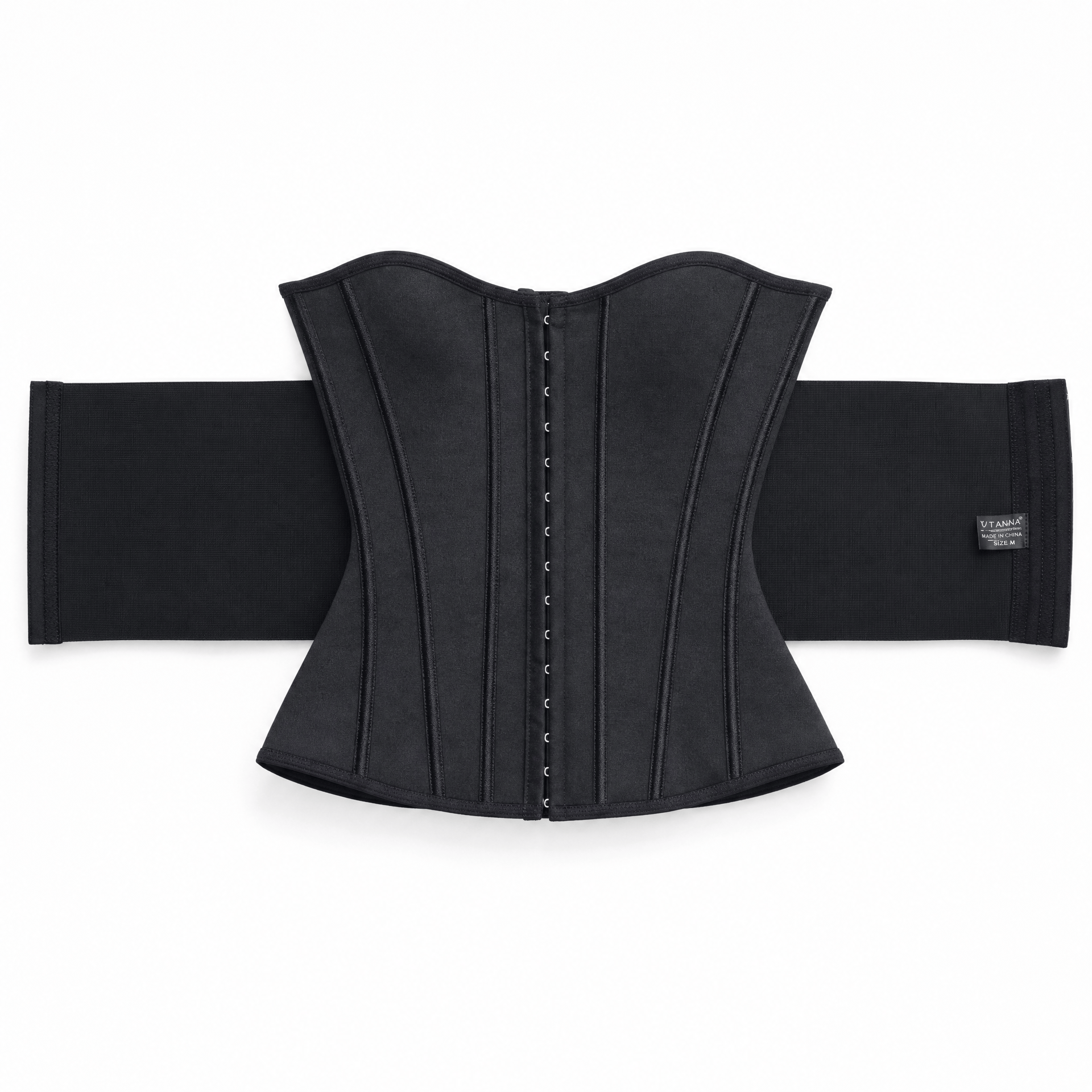 Luna Rune S Zip-Up Hook-Eye Boned Waist Trainer