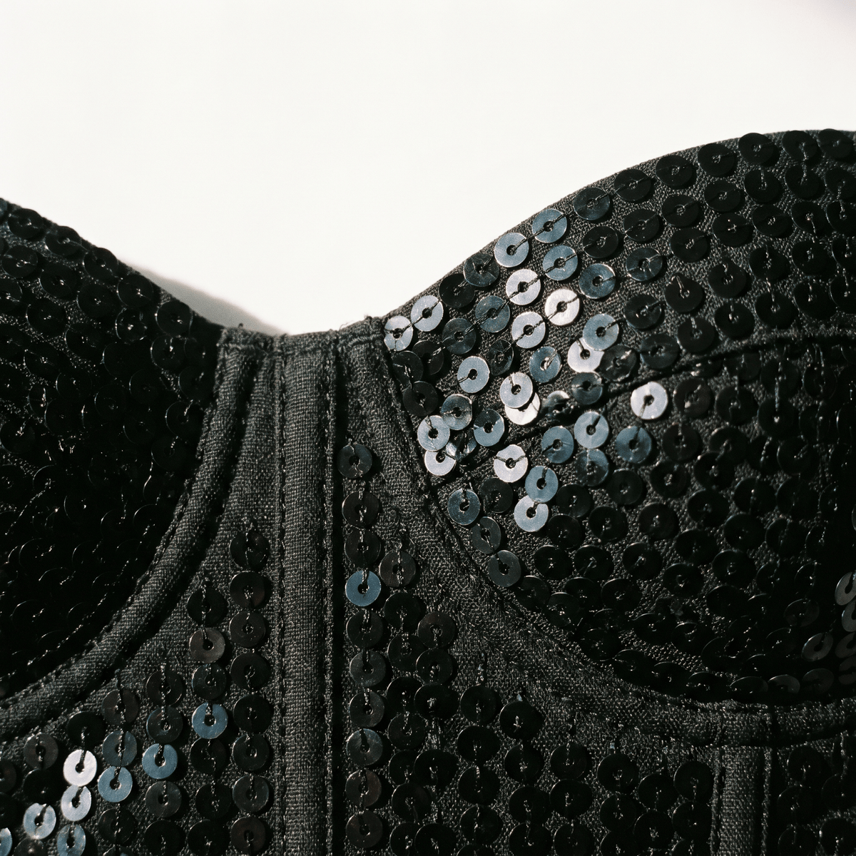 Luna Rune Sequined Underwired Strappy Corset