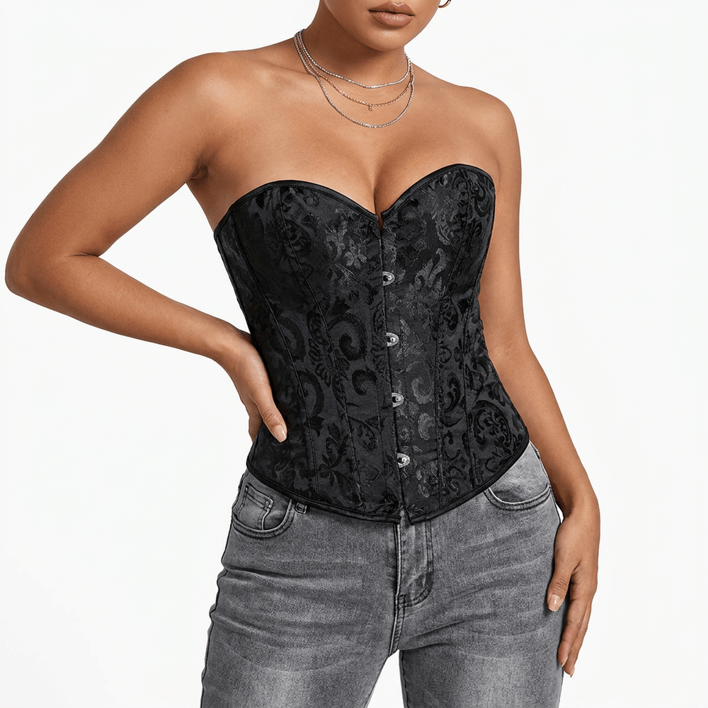 Luna Rune Short Structured Front-Clasp Corset