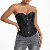 Luna Rune Short Structured Front-Clasp Corset
