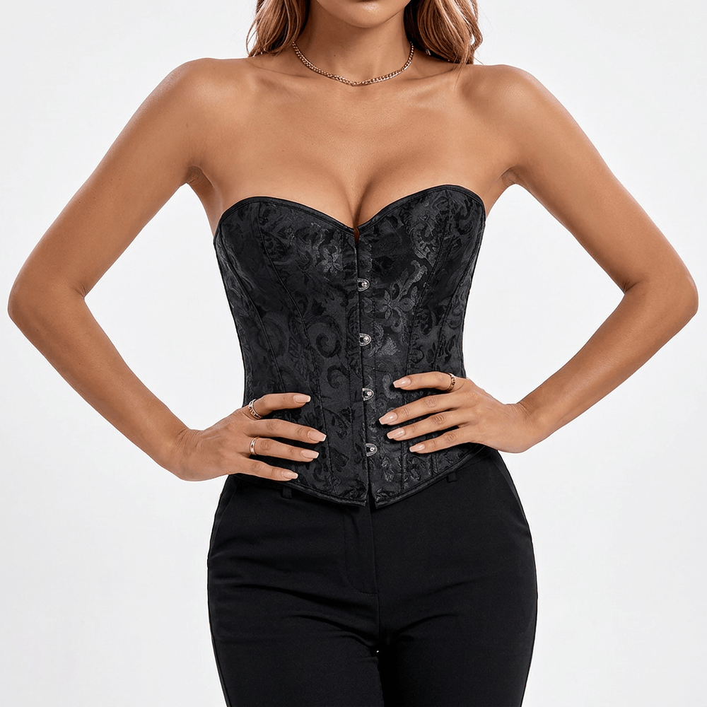 Luna Rune Short Structured Front-Clasp Corset