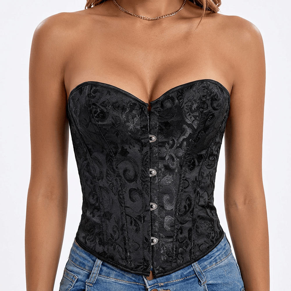 Luna Rune Short Structured Front-Clasp Corset