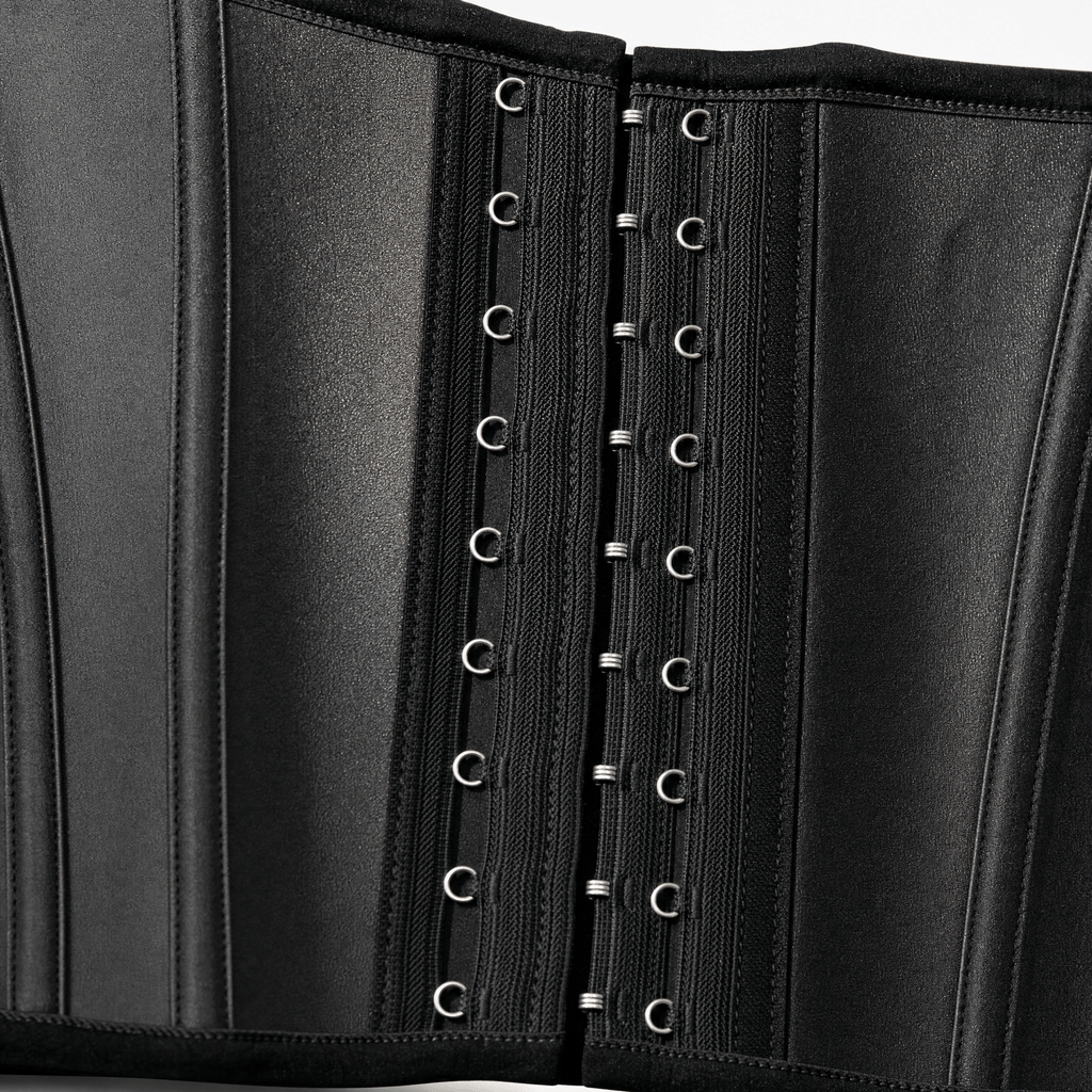 Luna Rune Strapped Boned Lace-Up Corset