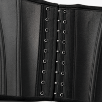 Luna Rune Strapped Boned Lace-Up Corset
