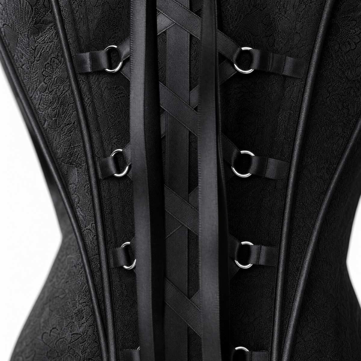 Luna Rune Strapped Lace-Up Front Corset