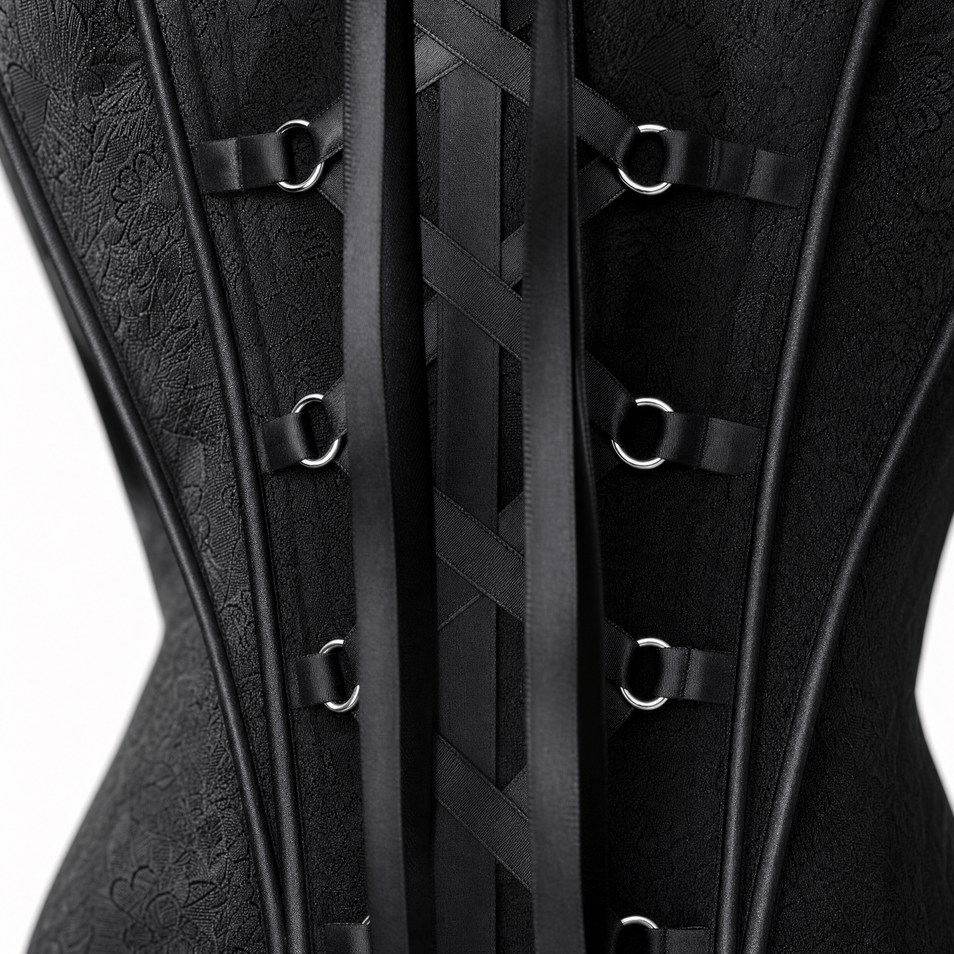Luna Rune Strapped Lace-Up Front Corset
