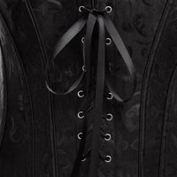 Luna Rune Strapped Sweetheart Boned Lace-Up Corset