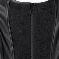 Luna Rune Strapped Zip-Up Lace Corset