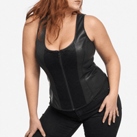 Luna Rune Strapped Zip-Up Lace Corset