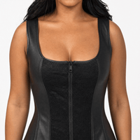 Luna Rune Strapped Zip-Up Lace Corset