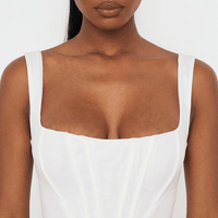 Luna Rune Strappy Boned Square-Neck Corset