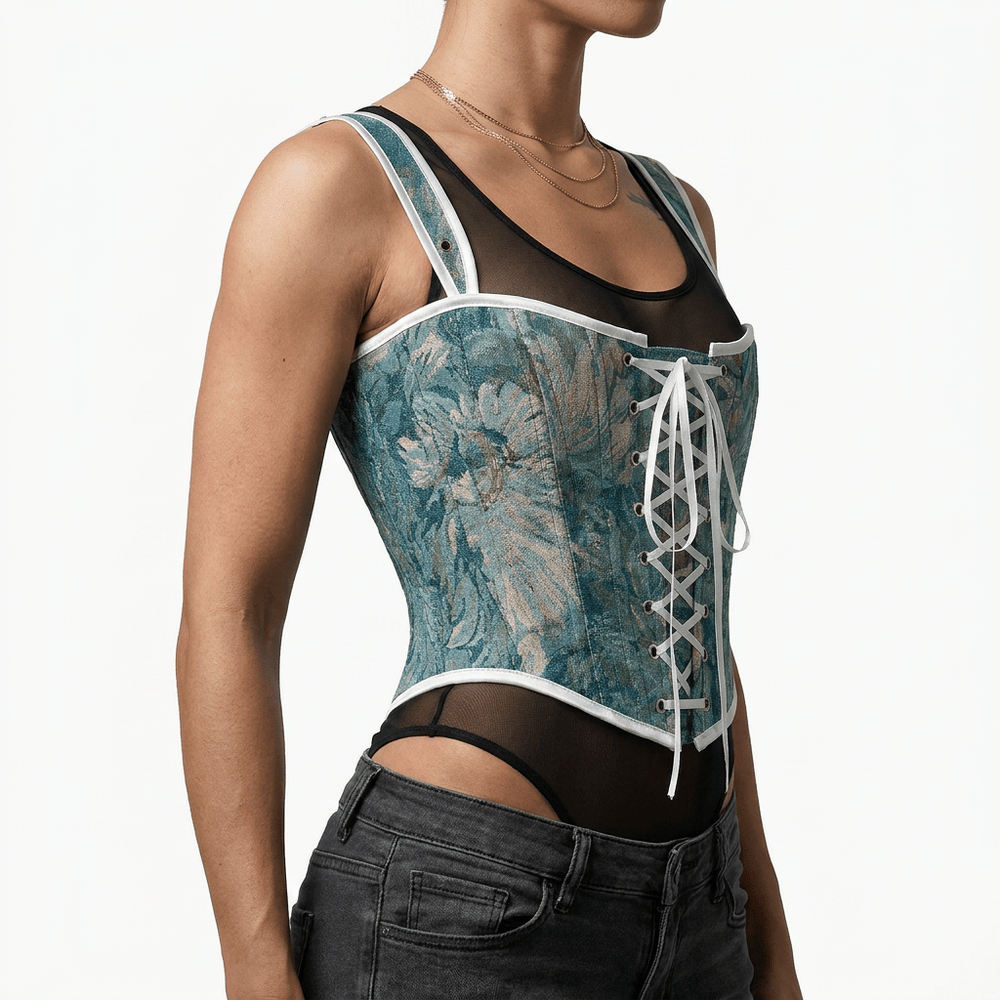 Luna Rune Strappy Vintage Waist Corset