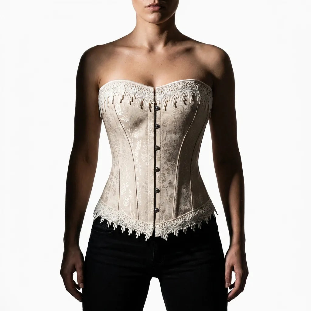 Luna Rune Structured Boned Lace-Up Corset