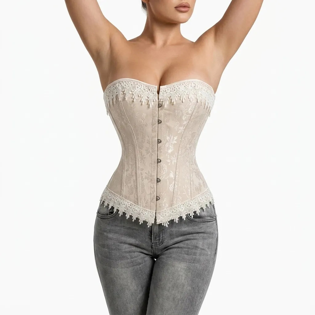 Luna Rune Structured Boned Lace-Up Corset