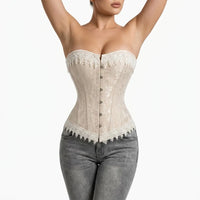 Luna Rune Structured Boned Lace-Up Corset