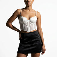 Luna Rune Structured Panel Lace-Up Corset