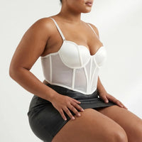 Luna Rune Structured Panel Lace-Up Corset