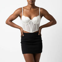 Luna Rune Structured Panel Lace-Up Corset