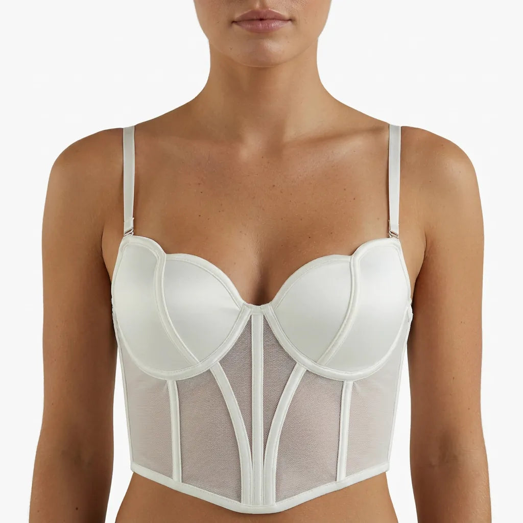 Luna Rune Structured Panel Lace-Up Corset