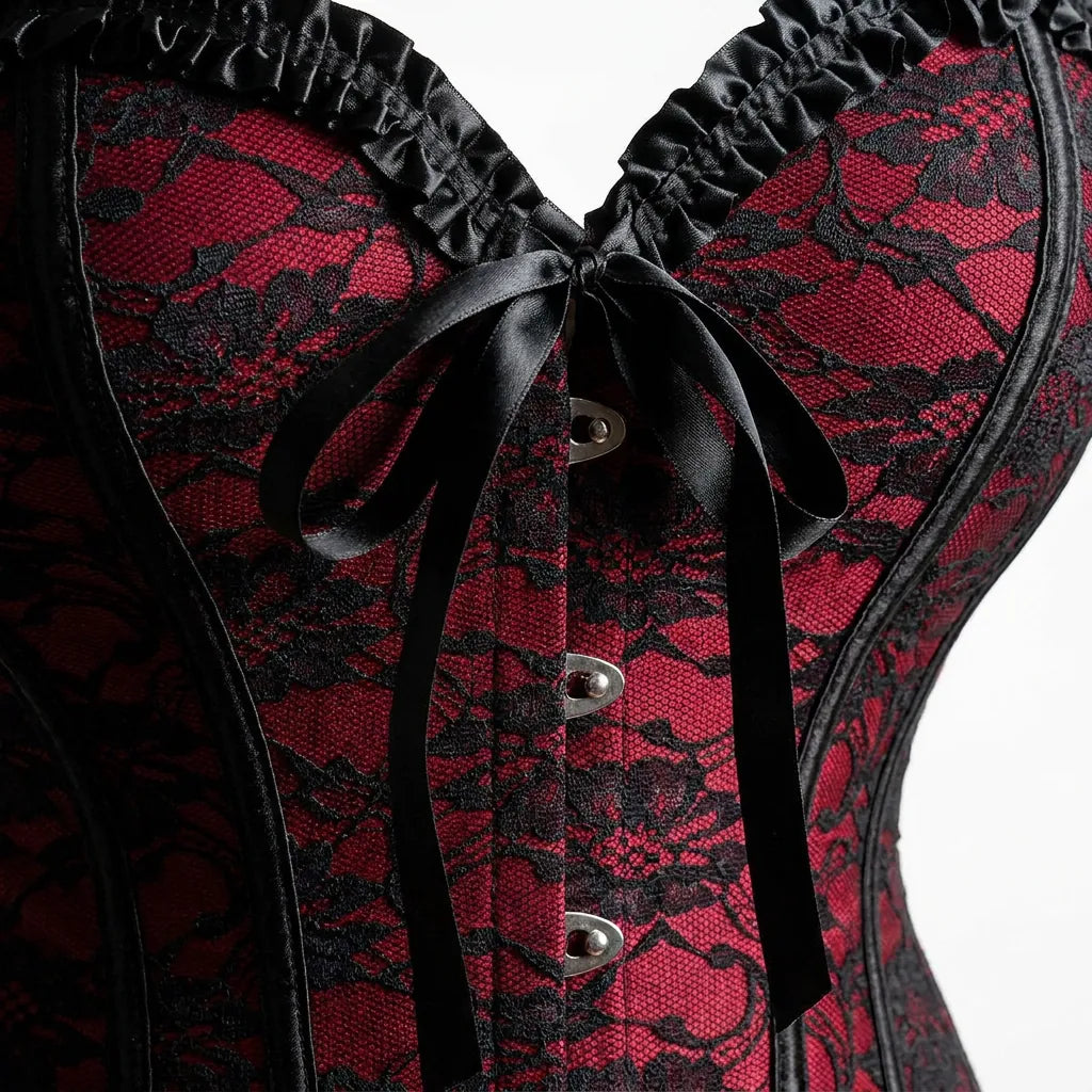 Luna Rune Sweetheart Boned Back-Lace Corset