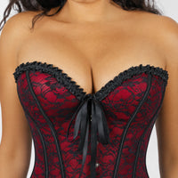 Luna Rune Sweetheart Boned Back-Lace Corset