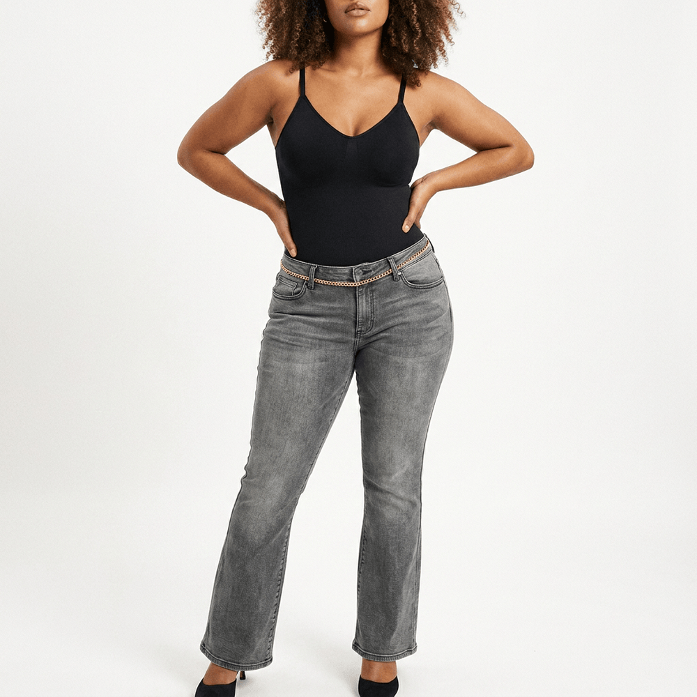 Luna Rune Tummy-Control Criss-Cross Bodysuit