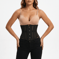Luna Rune Underbust Boned Hook-Eye Corset