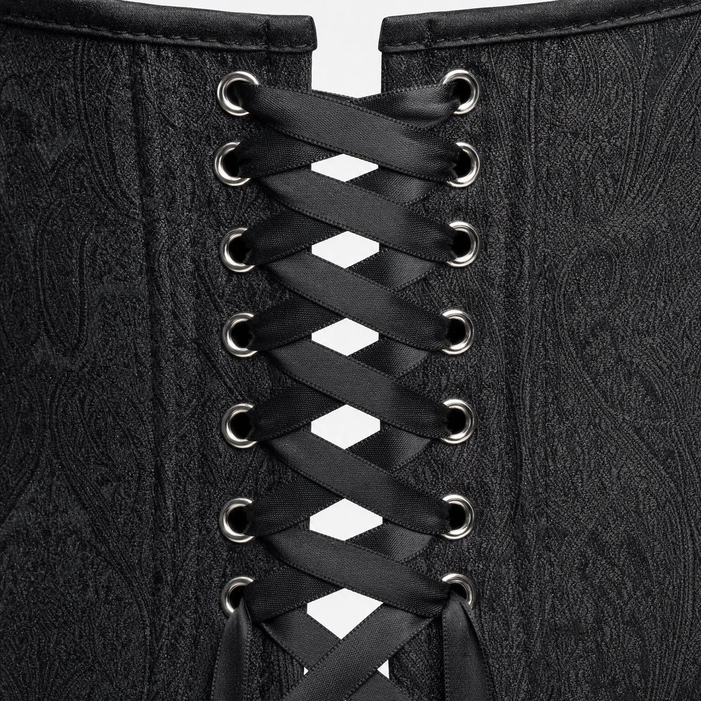 Luna Rune Underbust Boned Lace-Up Corset