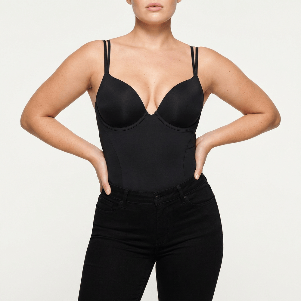 Luna Rune Underwired Lace-Detail Bodysuit