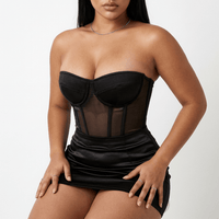 Luna Rune Underwired Strapless Boned Corset
