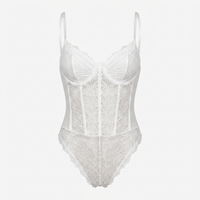 Luna Rune White / XS Hourglass-Shaping Lace Bodysuit