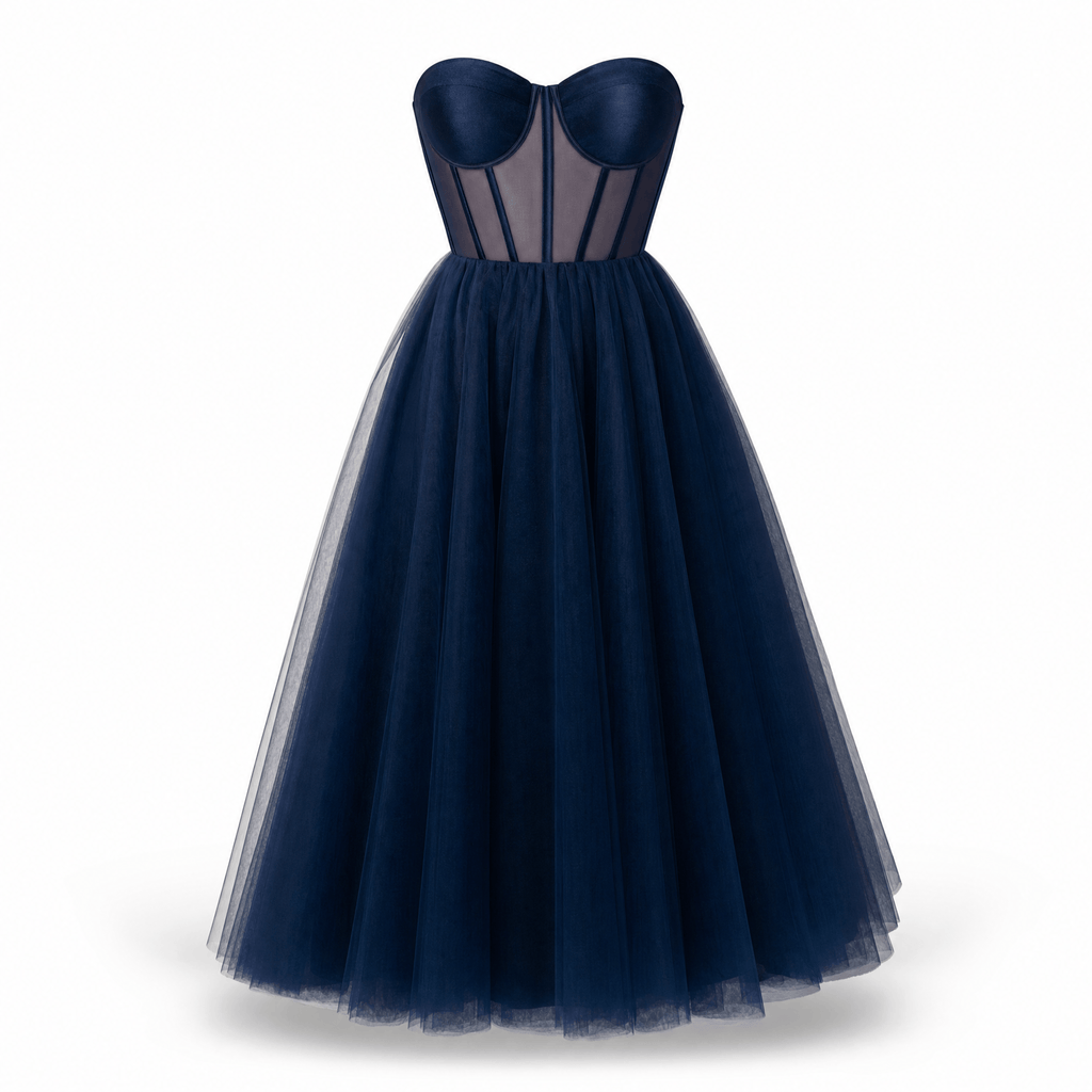 Luna Rune XS Boned Lace-Up Structured Corset Dress